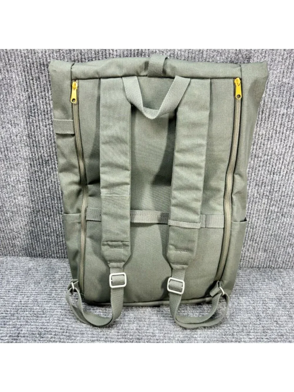 Ikea Dromsak Bag 21 Liter Green Canvas Backpack Laptop Daypack Camping 22321